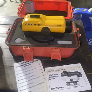 CST Berger Pal Series Automatic Level 24x In Hard Shell Case w/ Manual! - Picture 1 of 11