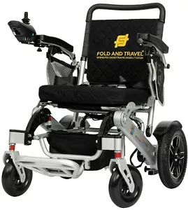 Fold and Travel Heavy Duty Wide Seat Electric Wheelchair Mobility Scooter - Picture 1 of 12