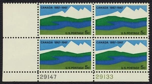#1324 5c Canada Centennial, Plate Block [29133-29147 LL] **ANY 5=FREE SHIPPING** - Picture 1 of 1