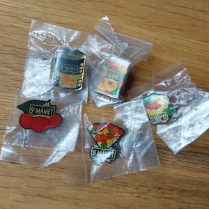 Pin’s St Mamet Fruits Desserts Lot 5 Pins Set Neufs Emballés - Imagen 1 de 2