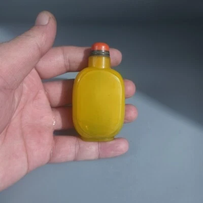 Antigua colección china Beijing, pura pintada a mano, vidrio, botella de tabaco Foto 1 de 4