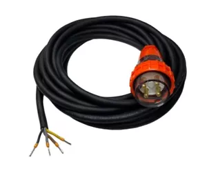 32 Amp 10m appliance Mains Lead, 3 Phase, 4 pin, 415V, 10m, Plug and H07 Cable - Bild 1 von 4