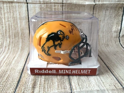 NDSU North Dakota State University Bison MATT ENTZ Signed Speed Mini Helmet - Image 1 of 4