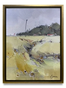 NY Art-Original Oil Painting of Landscape on Canvas 12x16 Framed - Picture 1 of 6