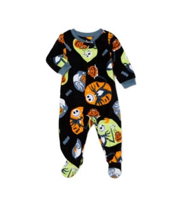 New Unisex Nightmare Before Christmas Fleece Footed Pajama Jack Skellington - Picture 1 of 8