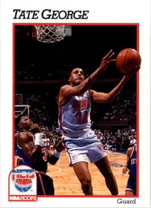 1991-92 Hoops New Jersey Nets Basketball Card #400 Tate George