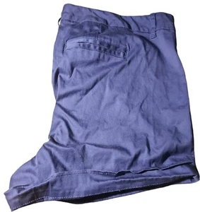 Torrid Blue Cotton Shorts Size 26 rolled legs - Picture 1 of 7