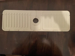 Faucet Draining Mat for Kitchen Sink Foldable Sink Mat Behind Faucet - White - Picture 1 of 2
