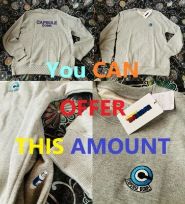 Akira Toriyama Capsule Corp. Dragon Ball Long sleeve SWEAT shirt XL graniph - Photo 1/4