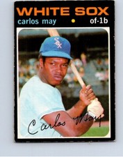 VINTAGE BASEBALL CARD O-PEE-CHEE 1971 CHICAGO WHITE SOX CARLOS MAY  NO575