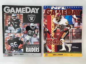2 GameDay NFL Magazine New Orleans Saints vs Raiders (1991) vs Redskins (1992) - Bild 1 von 10