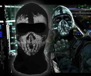 Call of Duty Ghost Knitted Balaclava Face Mask Skull Cosplay Airsoft Hood COD - Picture 1 of 4