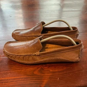 Zapatos Mocasines de Cuero Carks para Hombres 11M Marrón Balance Hecho por el Hombre Informales Sin Cordones 77898 - Imagen 1 de 11