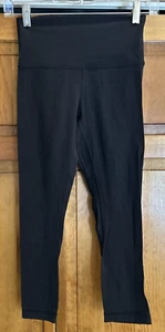 LULULEMON High Rise Cropped Black Leggings Size 4 - Picture 1 of 4
