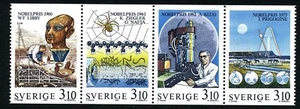 Sweden 1988 Booklet pane Nobel Prize winners; chemistry. Engraver M Mörck. MNH - Picture 1 of 1