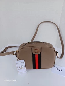 Bolso Bandolera Grace Elizabeth - Tostado, Negro, Rojo, Dorado + Correa, ¡Envío Gratis! - Imagen 1 de 7