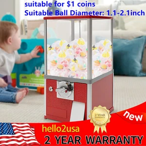Bulk Vending machine Candy Ball Gumball Toy Capsule Vending Device 1.1-2.1” Ball - Picture 1 of 17