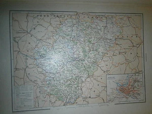 Carte géographique Année 1914 Département des Charente - Imagen 1 de 1