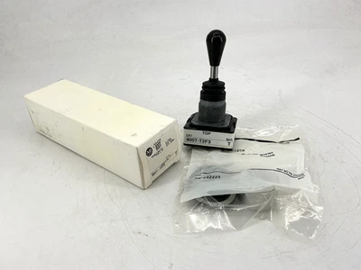 New Allen Bradley 800T-T2F3 Ser T Toggle Switch 2-Way Spring Return Left/Right - Image 1 of 4