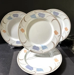 MCM Dansk 70-80s Tivoli Belles Fleurs Set 4 Floral Plates 9" N Refsgaard Japan - Bild 1 von 14