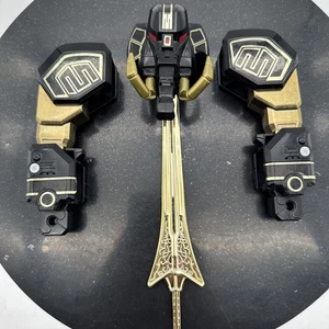 Mighty Morphing Power Rangers MMPR | Bandai Black Gold Megazord Pieces - As-Is - Picture 1 of 5