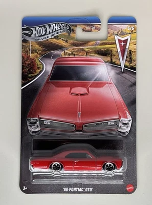 Pontiac GTO 2025 Hot Wheels Silver Series Chase '66 base metálica roja Foto 1 de 4