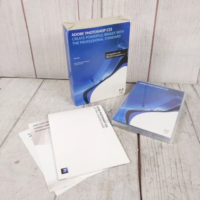 Adobe Photoshop CS3 MACINTOSH MAC Software + Code, DVD Disc + MANUALS - Image 1 of 4