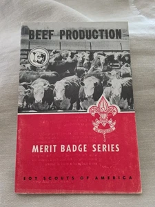 1961 Printing Boy Scouts of America Beef Production BSA Merit Badge Series Book - Picture 1 of 8