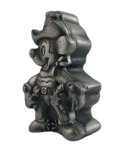 Mickey Mouse Sheriff Pewter Broach Pin And Star Earrings With Case VTG Disney - Picture 1 of 6