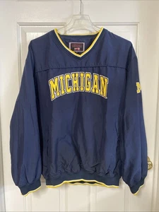 Michigan Wolverines Pullover Jacke Herren XL blau gelb NCAA Football Colosseum - Bild 1 von 10