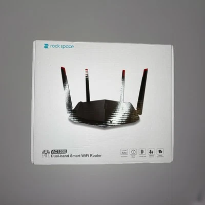 Rock Space RSD0611 Smart WiFi Router Wireless Dual Band AC1200 MU-MIMO MultiMode - Image 1 of 2
