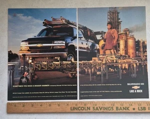 Chevrolet Silverado HD 2001 Doppelmagazin Printanzeige 11"x 16,5" Diesel - Bild 1 von 3