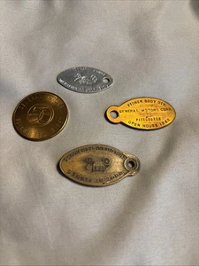 4 General Motors Vintage Tokens 1954 50 Million Built + 1970s Family Open House - Picture 1 of 12