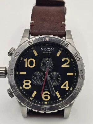 BLACK NIXON THE 51-30 CHRONO 300M MEN’S WATCH – Free Shipping - Image 1 of 4