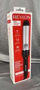 New Revlon Curling Iron 1.5 Inch Ceramic Barrel Auto Shut Off 30 Settings Sealed - Picture 1 of 7