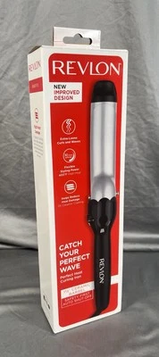 New Revlon Curling Iron 1.5 Inch Ceramic Barrel Auto Shut Off 30 Settings Sealed - Image 1 of 4