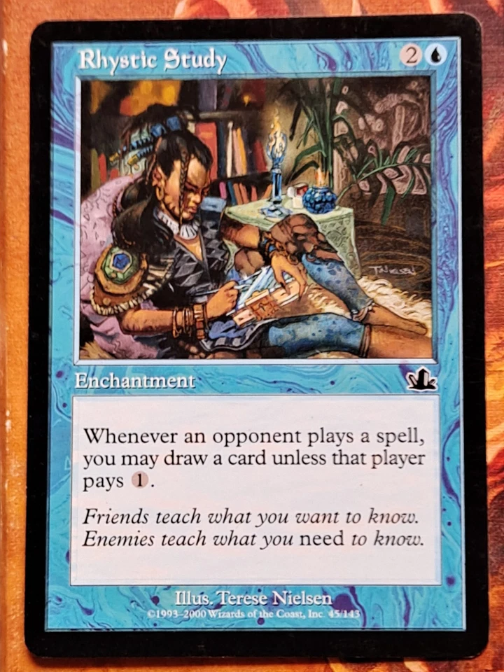 Mtg Prophecy Rhystic Study  - Image 1 of 2