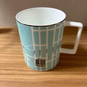 Tiffany & Co. Manhattan Map Subway Coffee Tea Mugs NYC New York Fine Bone China - Picture 1 of 3