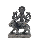 Durga Maa Brass Statue Black Hindu Goddess Of Victory Murti Devi Parvati 175 In