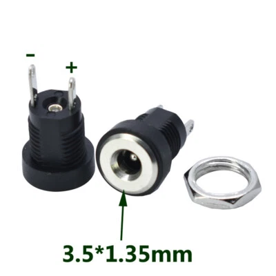 3.5*1.35mm 3.5 X 1.35 mm DC Power Adapter Jack Connector Solder Plug Male Female