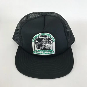 Vintage Snapback Mesh Trucker Hat Adjustable Black Canada Museum Of Mining - Picture 1 of 10