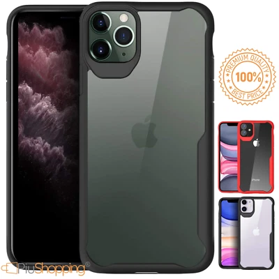 COVER PER IPHONE 11 / PRO / MAX APPLE BUMPER CUSTODIA SILICONE ORIGINALE IBRIDA - Immagine 1 di 4