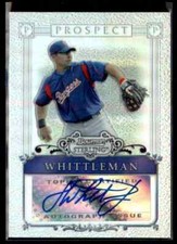 2006 Bowman Sterling Autographed Prospects Rangers Johnny Whittleman 24/199  