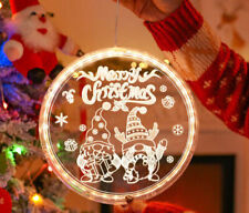 1 stk Weihnachten Saugnapf 3D-Effekt Hängend Fenster Lichter Party Deko Batterie