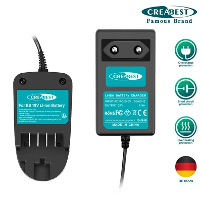 18V Ladegerät Für Bosch 1600Z0000, PST 18 LI, PSR 18 LI-2, PSB18LI-2H, Uneo Maxx - Bild 1 von 4