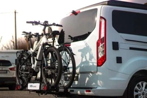 PORTABICI DA GANCIO TRAINO VSV Z2 XL EBIKE MTB PER FURGONI CON GRANDE PORTELLONE - Imagen 1 de 4