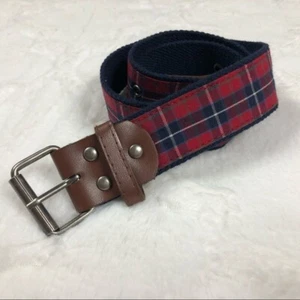 Kitestrings Red Plaid Dress Belt size Boys Medium - Picture 1 of 10