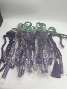 Tassel Tie Backs Window Curtain Drapery Rope Holdback Royal Purple 70” Vtg NOS - Picture 1 of 5