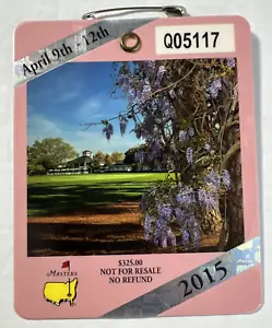 2015 Masters Augusta National Golf Club Patron Badge Jordan Spieth gewonnen - Bild 1 von 2