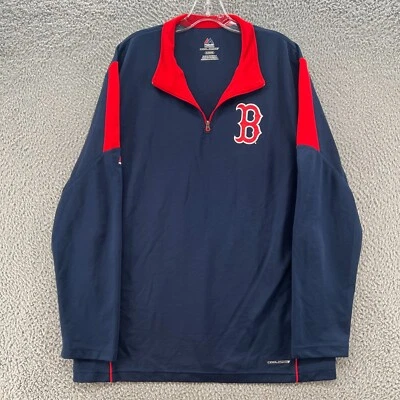 Atlanta Braves Shirt Mens Extra Large MLB 1/4 Zip Pullover Training Running - Image 1 of 4